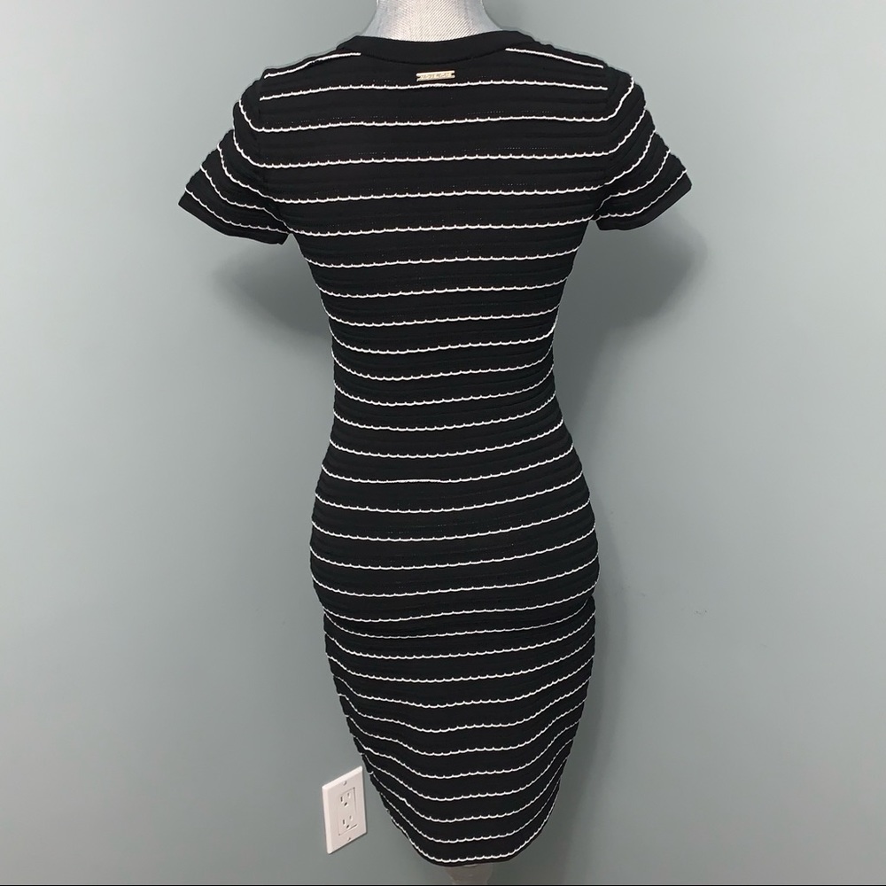MICHAEL MICHAEL KORS ruffled Striped stretch viscose mini dress women’s size XS - Picture 9 of 13